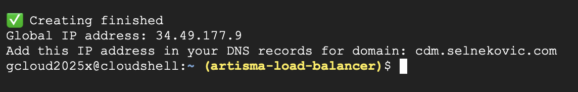 Load Balancer is created